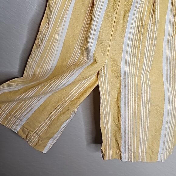 Tommy Bahama 12M Yellow Ivory stripe Jumpsuit Romper - Picture 3 of 5
